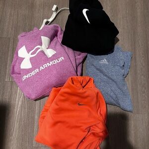 Nike adidas and under armour sweatshirt bundle size small clothes